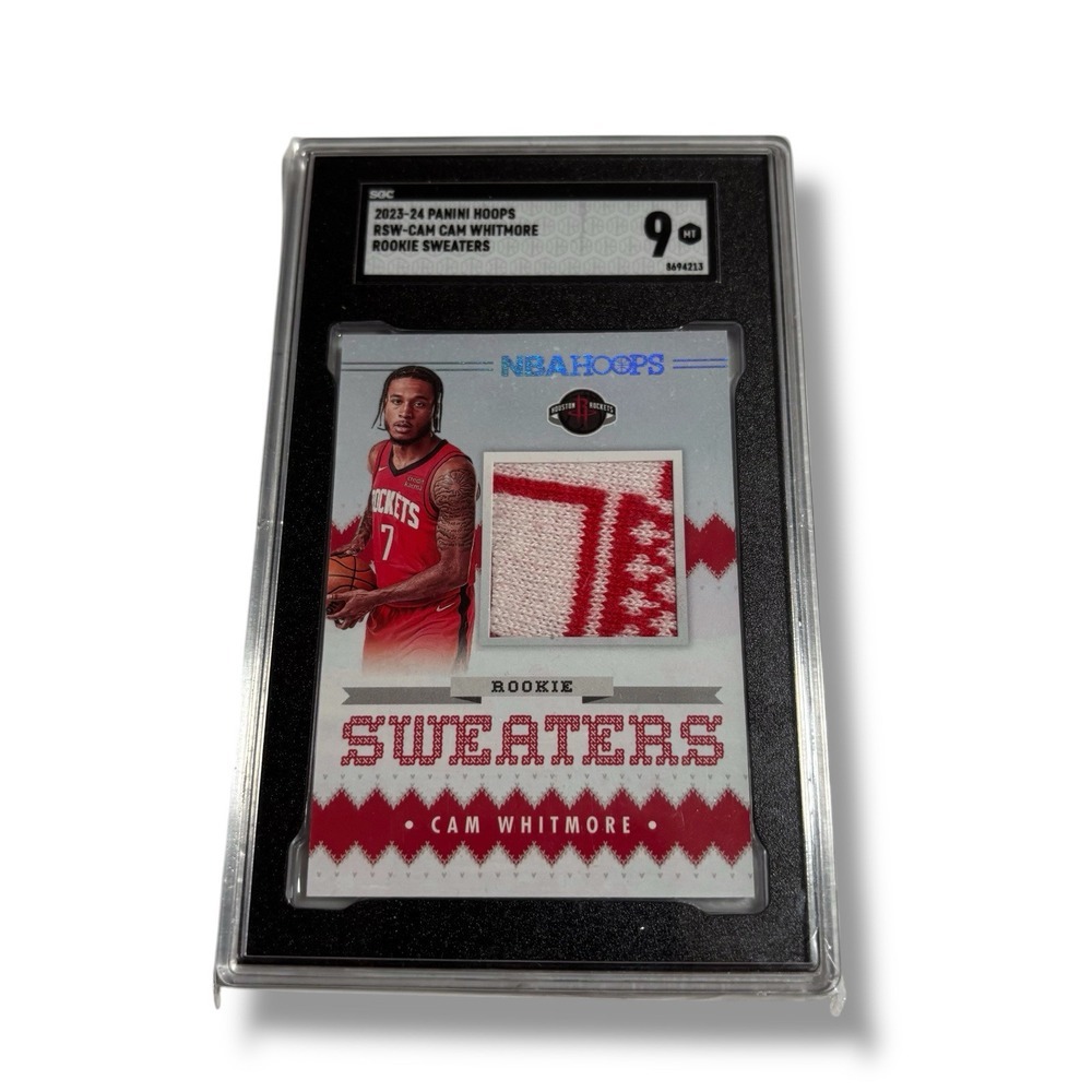 2023-24 Panini Hoops Rookie Sweaters RSW Cam Witmore Card - Graded 9 MT